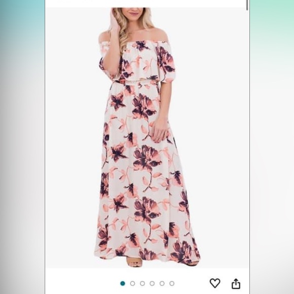 Vigvog Boho Off Shoulder Dress Size Small - Picture 11 of 16